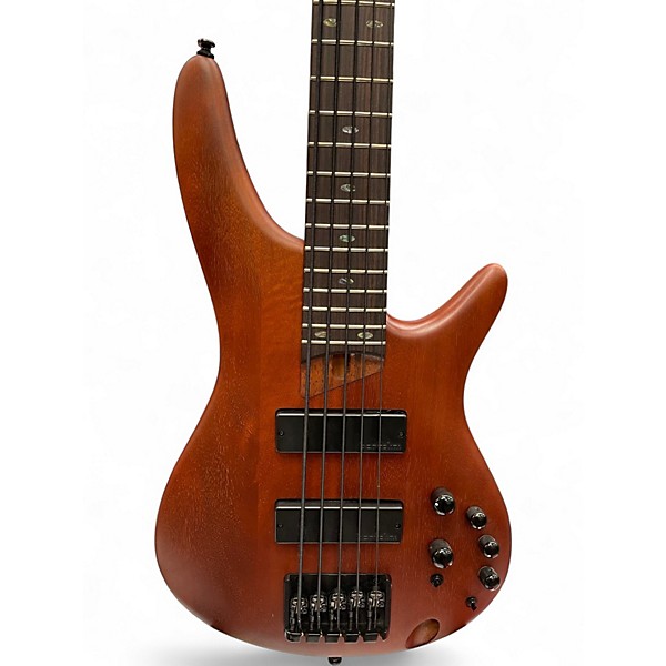 Used Ibanez SR505E Brown Mahogany Electric Bass Guitar
