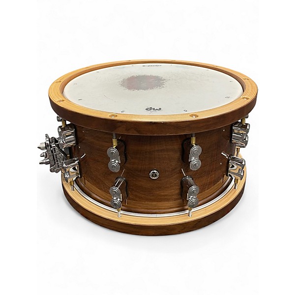 Used PDP by DW 7.5X14 Limited Edition Dark Stain Maple and Walnut Drum