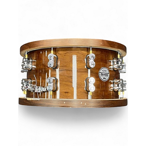 Used PDP by DW 7.5X14 Limited Edition Dark Stain Maple and Walnut Drum