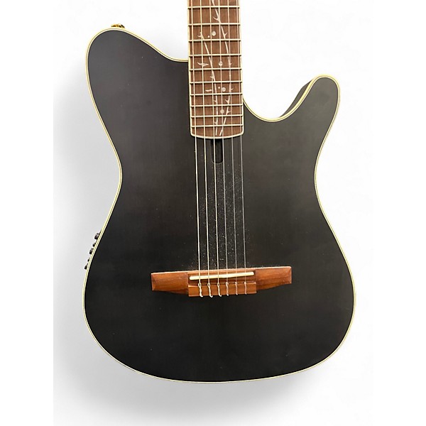 Used Ibanez TOD10N Black Classical Acoustic Electric Guitar
