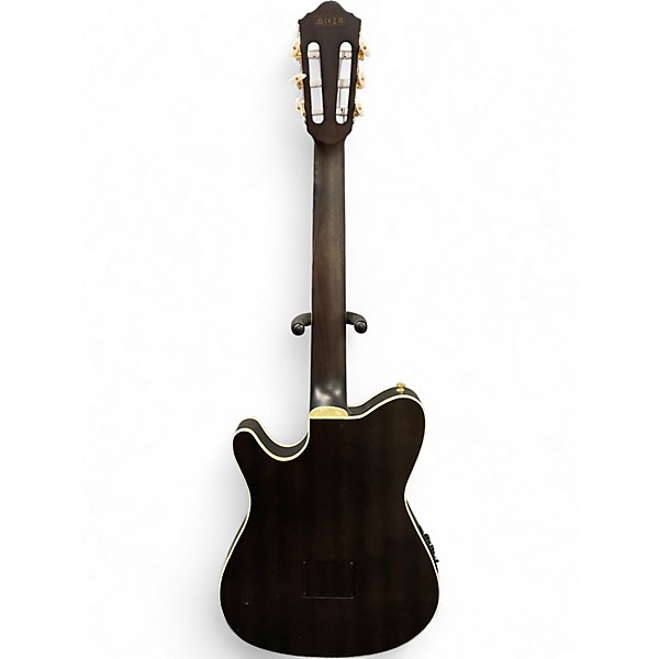 Used Ibanez TOD10N Black Classical Acoustic Electric Guitar