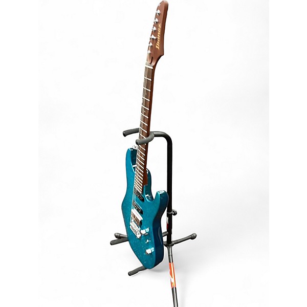 Used Ibanez MM1 MARTIN MILLER SIGNATURE Transparent Aqua Blue Solid Body Electric Guitar