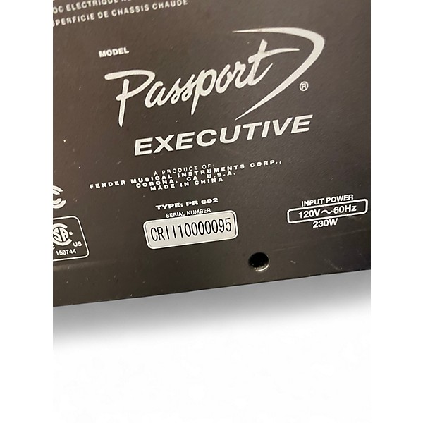 Used Fender PASSPORT EXECUTIVE Powered Speaker