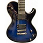 Used 2013 Schecter Guitar Research Blackjack Solo 6 Blue Burst Solid Body Electric Guitar