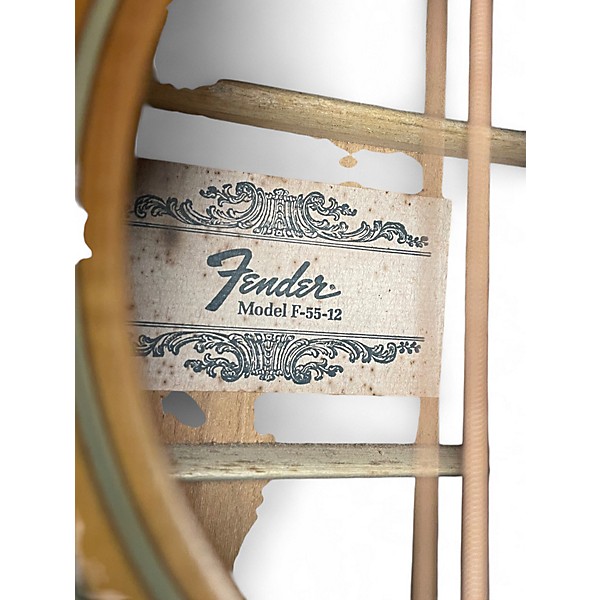 Vintage 1970s Fender F55 12 String Natural 12 String Acoustic Guitar