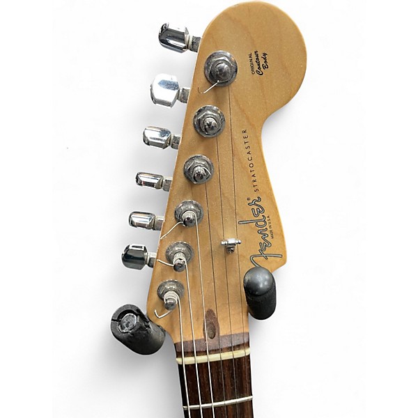 Used 2005 Fender AMERICAN STRATOCASTER Olympic White Solid Body Electric Guitar