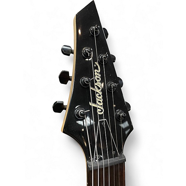 Used Jackson JS22-7 Dinky 7 String Black Solid Body Electric Guitar