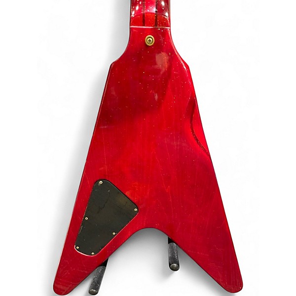 Vintage 1980 Gibson Flying V2 Cherry Solid Body Electric Guitar