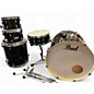 Used Pearl 5 Piece Export Series 5-Piece Drum Kit Black and Silver Drum Kit thumbnail