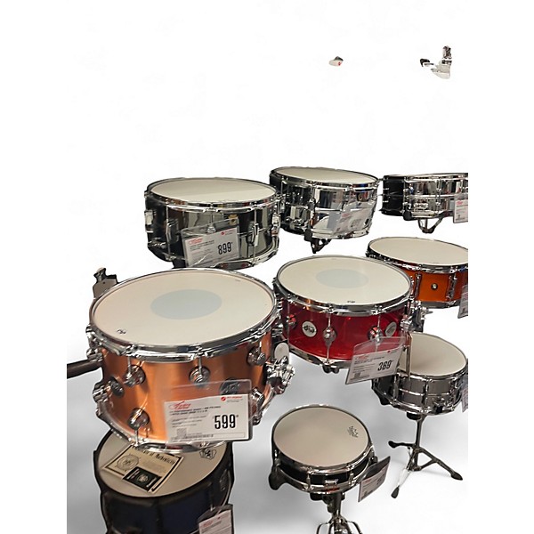 Used GP Percussion 14in STEEL SNARE DRUM CHROME Drum