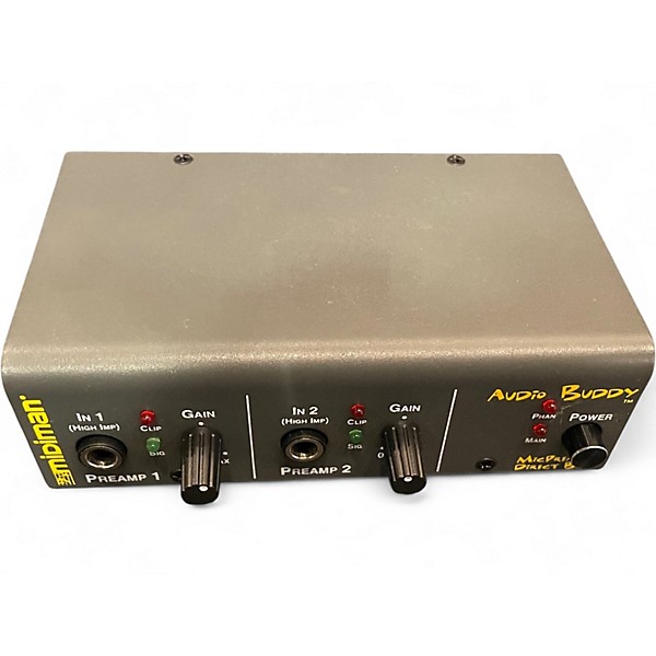 Used Midiman Audio Buddy 2-Channel Mic Preamp Microphone Preamp