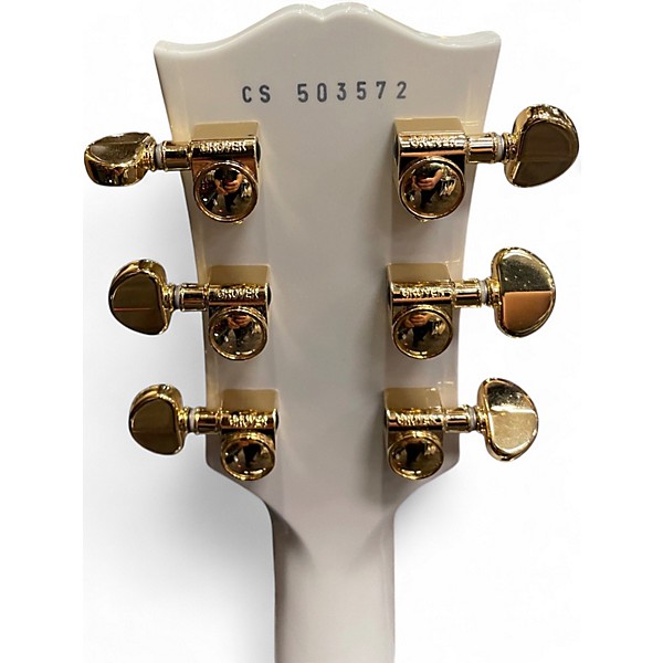 Used Gibson Les Paul Custom  Alpine White Solid Body Electric Guitar