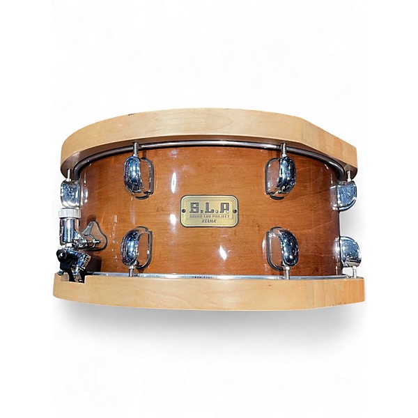 Used TAMA 6.5X14 SLP STUDIO MAPLE SNARE DRUM Natural Drum