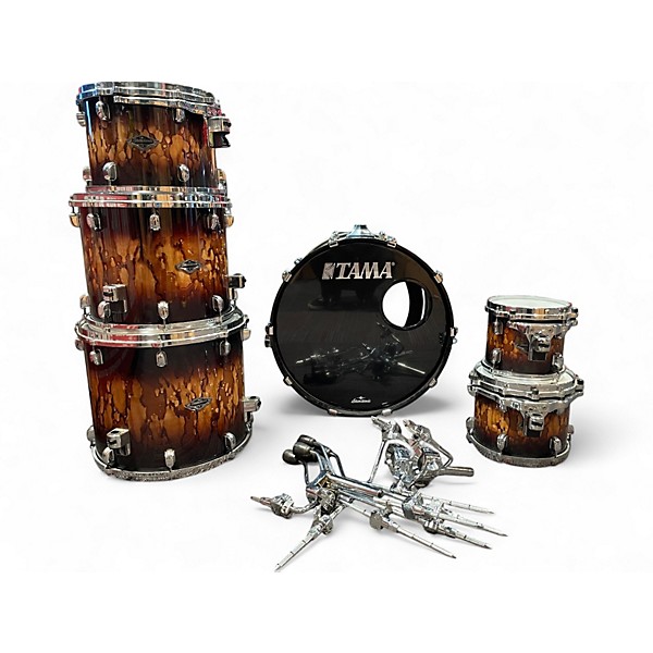 Used TAMA 6 Piece Starclassic Performer MOLTEN BROWN BURST Drum Kit