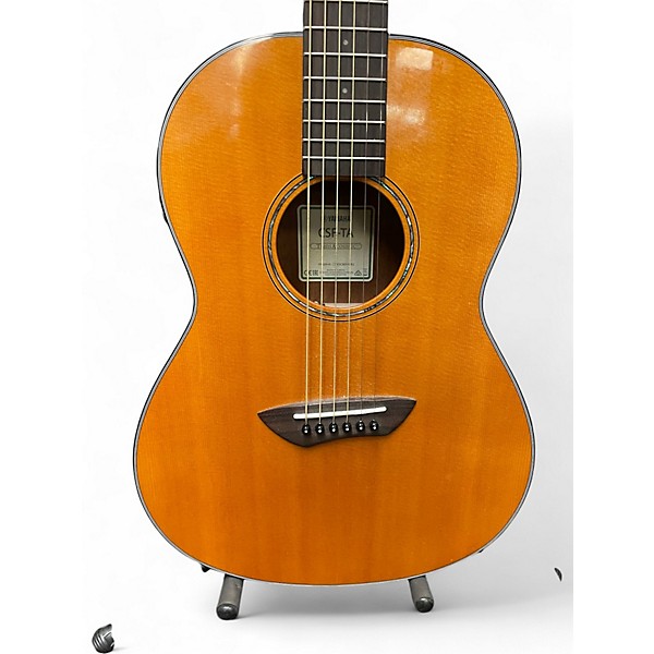 Used Yamaha CSF-TA PARLOR Natural Acoustic Electric Guitar