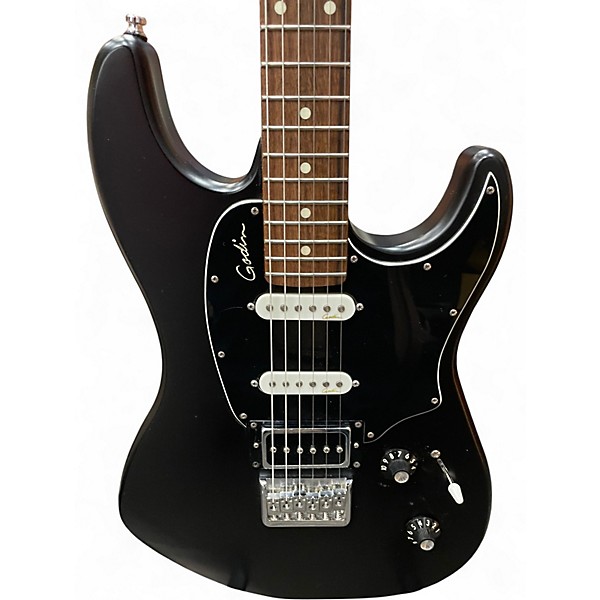 Used Godin Session HT Flat Black Solid Body Electric Guitar