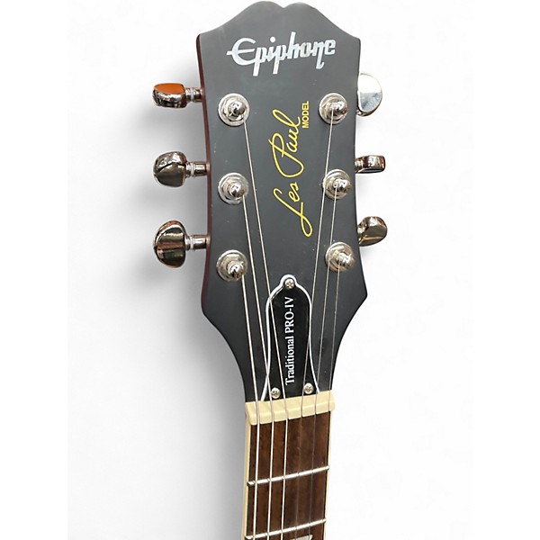 Used Epiphone Les Paul Traditional Pro IV Wine Red Solid Body Electric Guitar