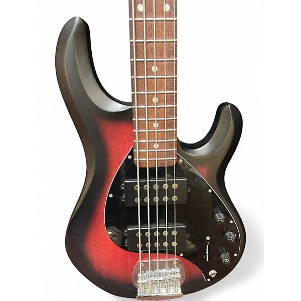 Used Sterling by Music Man Ray5HH Ruby Red Burst Electric Bass Guitar