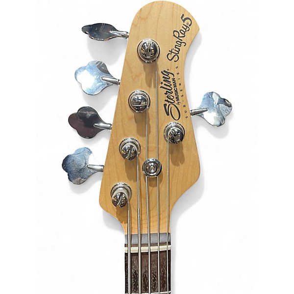 Used Sterling by Music Man Ray5HH Ruby Red Burst Electric Bass Guitar