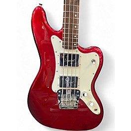 Used Squier PARANORMAL Candy Apple Red Electric Bass Guitar
