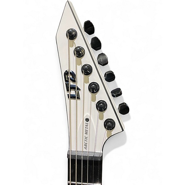 Used ESP LTD ARTIC METAL M-HT  Arctic White Solid Body Electric Guitar