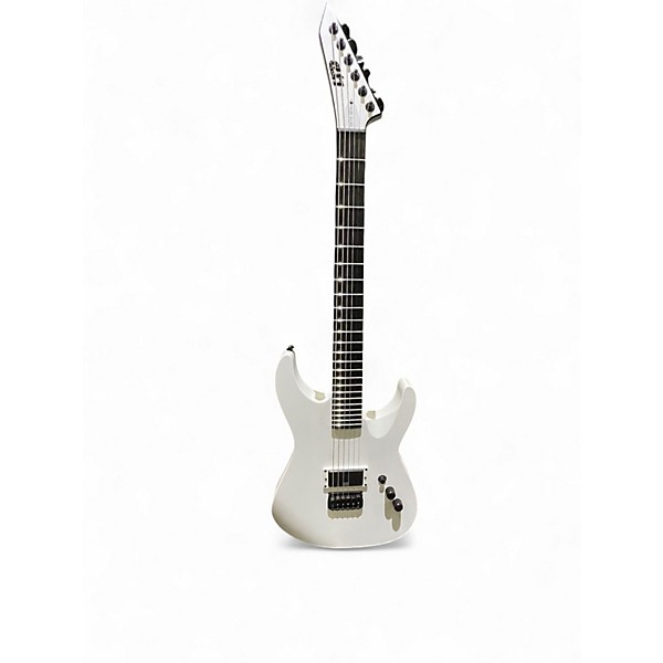 Used ESP LTD ARTIC METAL M-HT  Arctic White Solid Body Electric Guitar