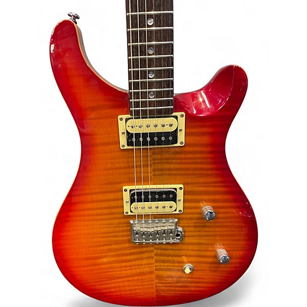 Used PRS SE Custom 22 Cherry Sunburst Solid Body Electric Guitar