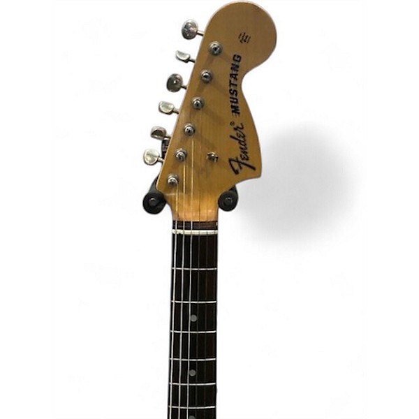 Used Fender Japanese Mustang Yellow Solid Body Electric Guitar