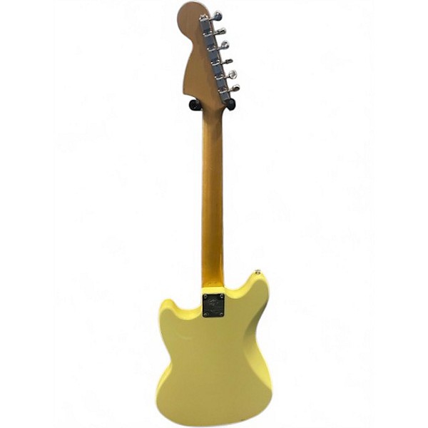 Used Fender Japanese Mustang Yellow Solid Body Electric Guitar