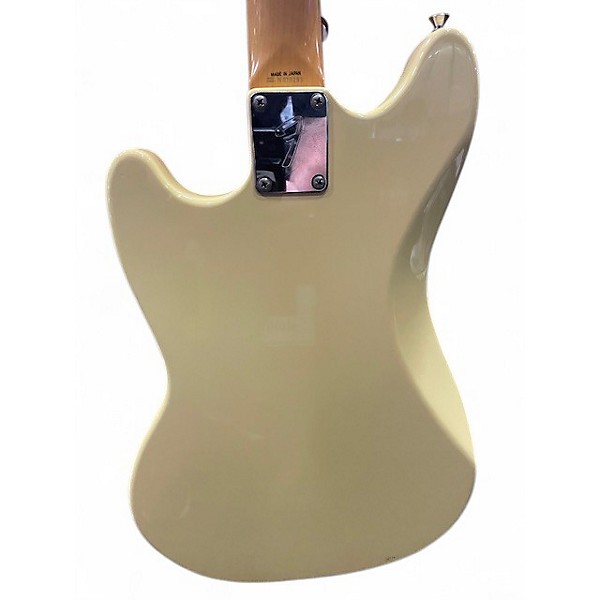 Used Fender Japanese Mustang Yellow Solid Body Electric Guitar