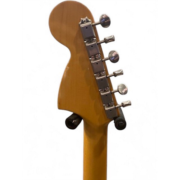 Used Fender Japanese Mustang Yellow Solid Body Electric Guitar