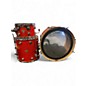 Used DW 3 Piece Classic Series Mahogany TANGERINE GLASS Drum Kit