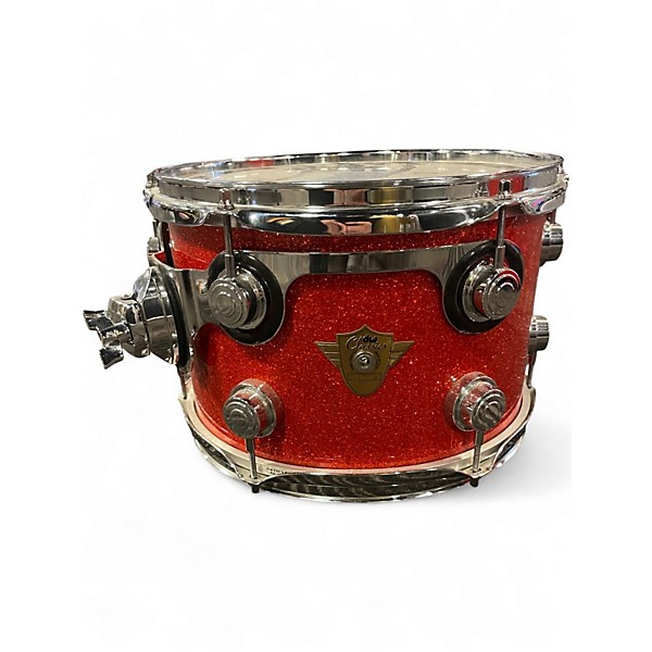 Used DW 3 Piece Classic Series Mahogany TANGERINE GLASS Drum Kit