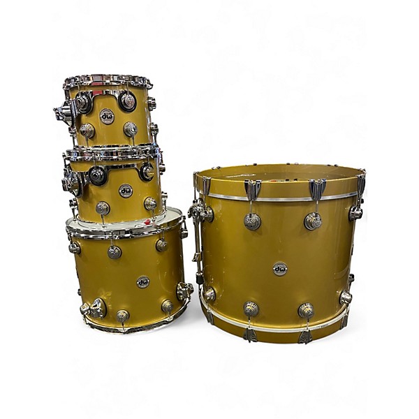Used DW 4 Piece Collector's Series Gold Top Drum Kit