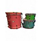 Used Orange County Drum & Percussion 3 Piece THE JELLYBEAN METALLIC FLAKE Drum Kit thumbnail