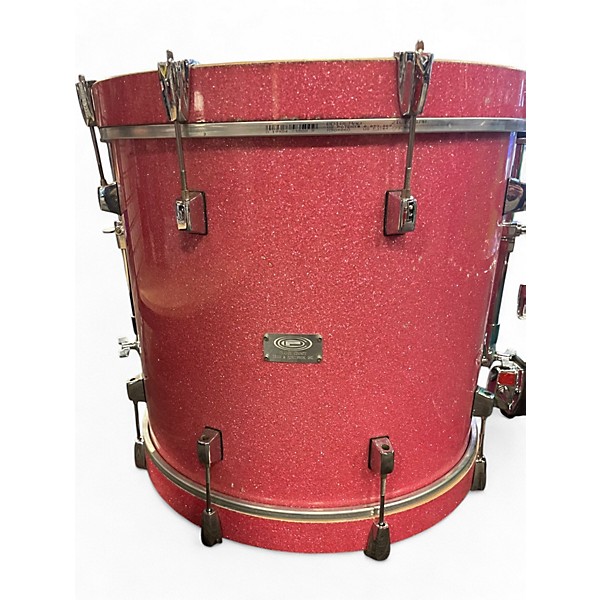 Used Orange County Drum & Percussion 3 Piece THE JELLYBEAN METALLIC FLAKE Drum Kit