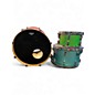 Used Orange County Drum & Percussion 3 Piece THE JELLYBEAN METALLIC FLAKE Drum Kit