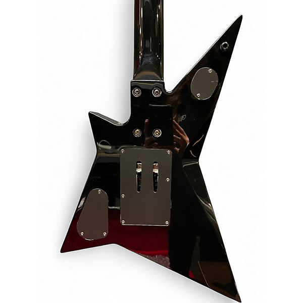 Used 2005 Washburn Ace Frehley F40V Black and Silver Solid Body Electric Guitar