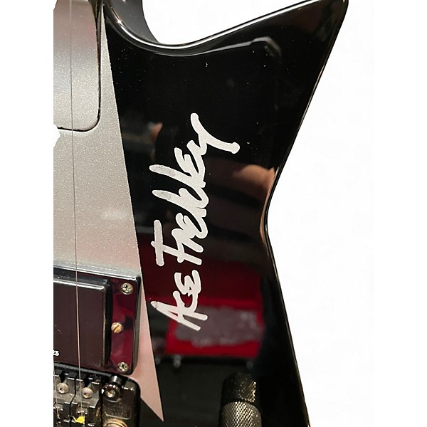 Used 2005 Washburn Ace Frehley F40V Black and Silver Solid Body Electric Guitar