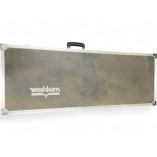 Used 2005 Washburn Ace Frehley F40V Black and Silver Solid Body Electric Guitar