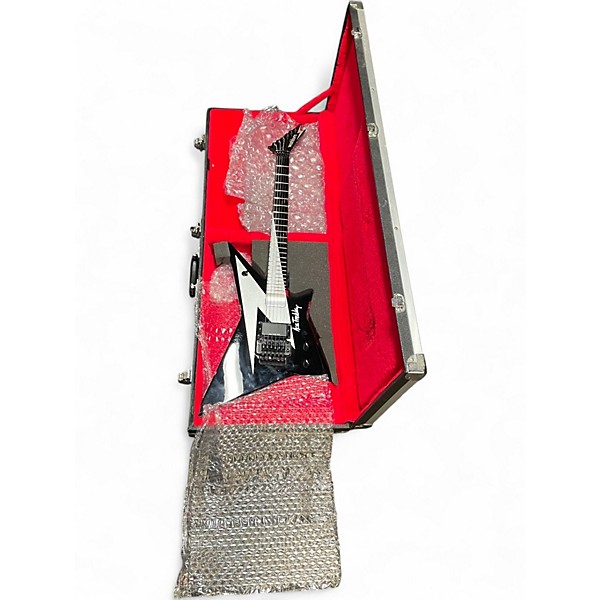 Used 2005 Washburn Ace Frehley F40V Black and Silver Solid Body Electric Guitar