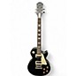 Used Epiphone Les Paul Traditional Pro IV Satin Black Solid Body Electric Guitar thumbnail