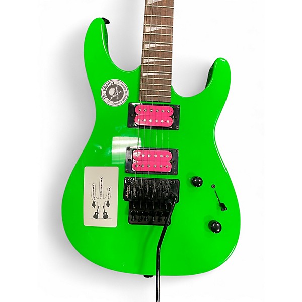 Used Jackson DK2XR Neon Green Solid Body Electric Guitar