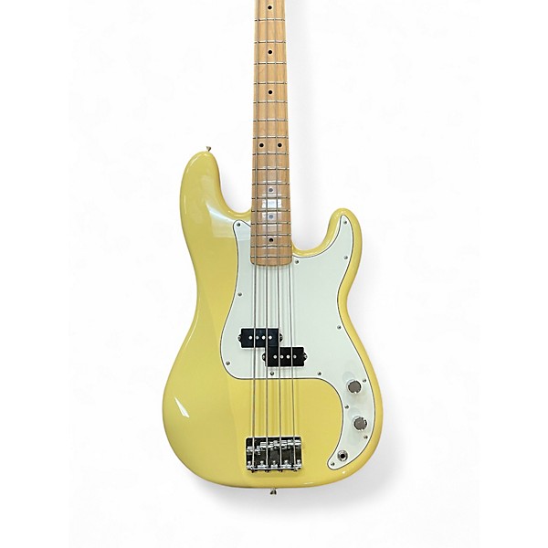 Used Fender PLAYER SERIES PRECISION BASS Yellow Electric Bass Guitar