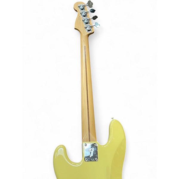 Used Fender PLAYER SERIES PRECISION BASS Yellow Electric Bass Guitar