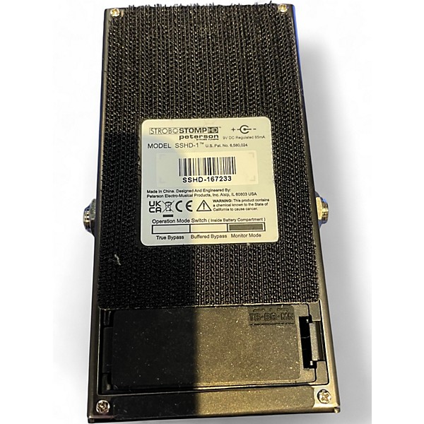 Used Peterson STROBOSTOMP HD Tuner Pedal