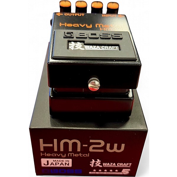 Used BOSS Waza Craft HM-2W Heavy Metal Distortion Effect Pedal