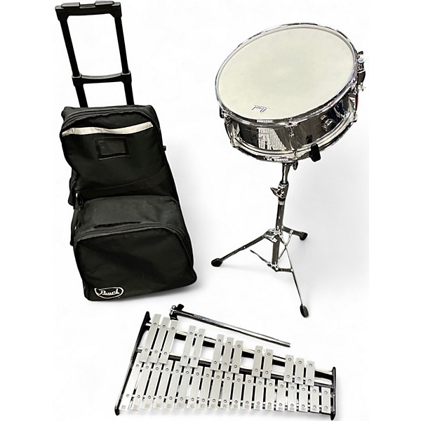 Used Pearl 14in PERCUSSION KIT Chrome Drum