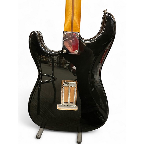 Used Fender Standard Stratocaster Black Solid Body Electric Guitar