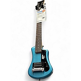Used Hofner HCT-SH Contemporary Series Soda Blue Solid Body Electric Guitar